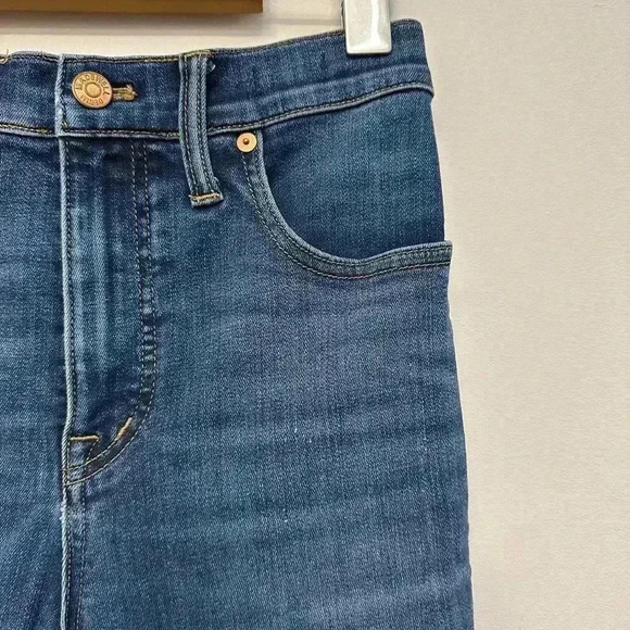Madewell 10" High-Rise Skinny Jeans in Bradshaw Wash Women's Size 28 - Picture 8 of 15